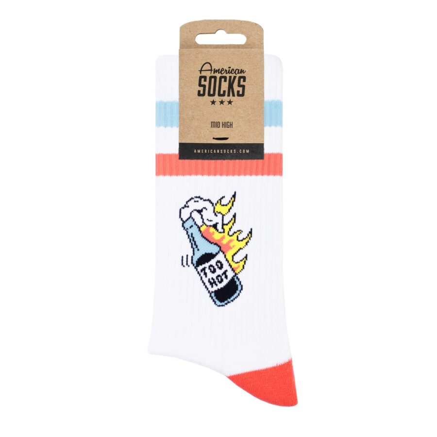 "2 Hot 4 You" Mid High Socks