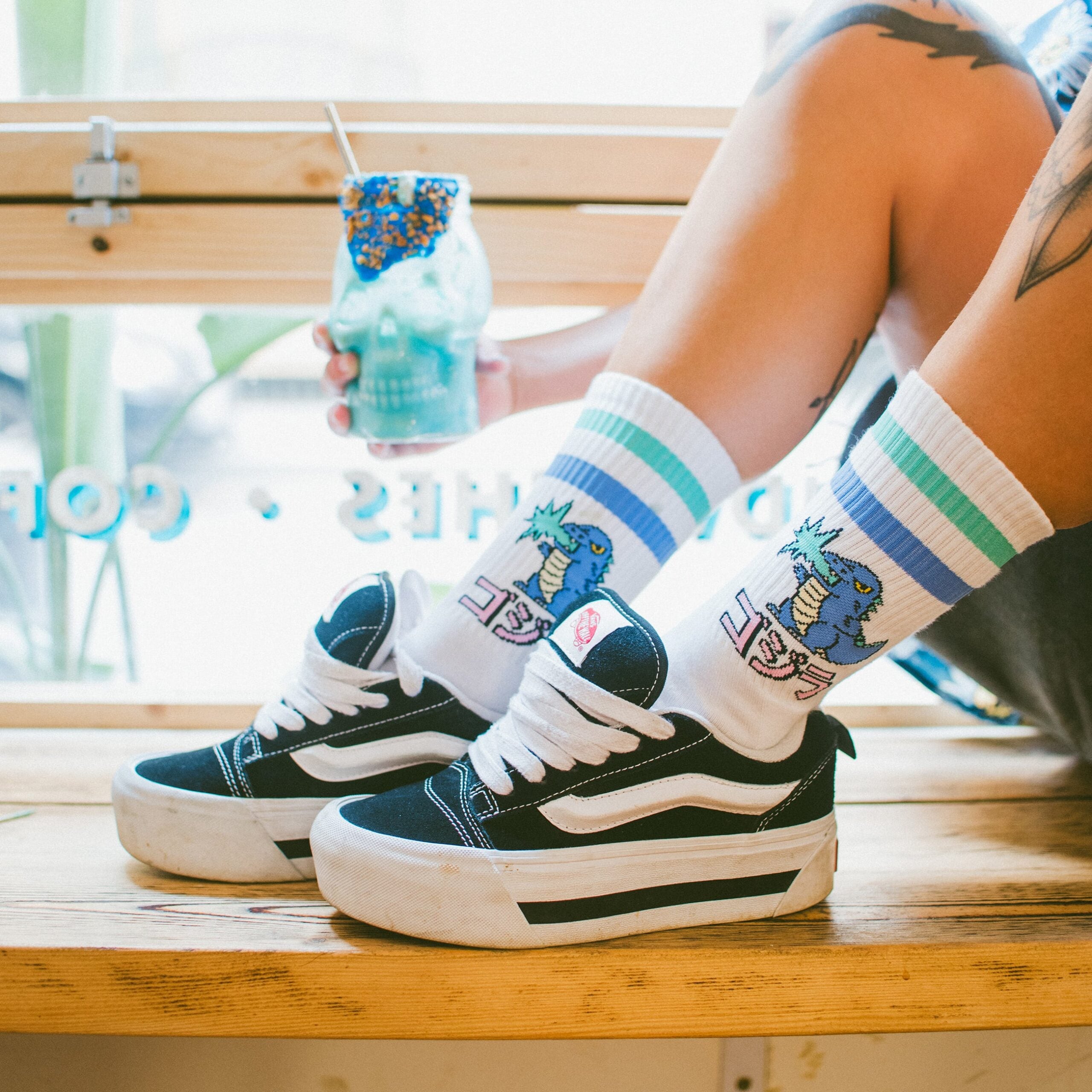 "Gojira" Mid High Socks