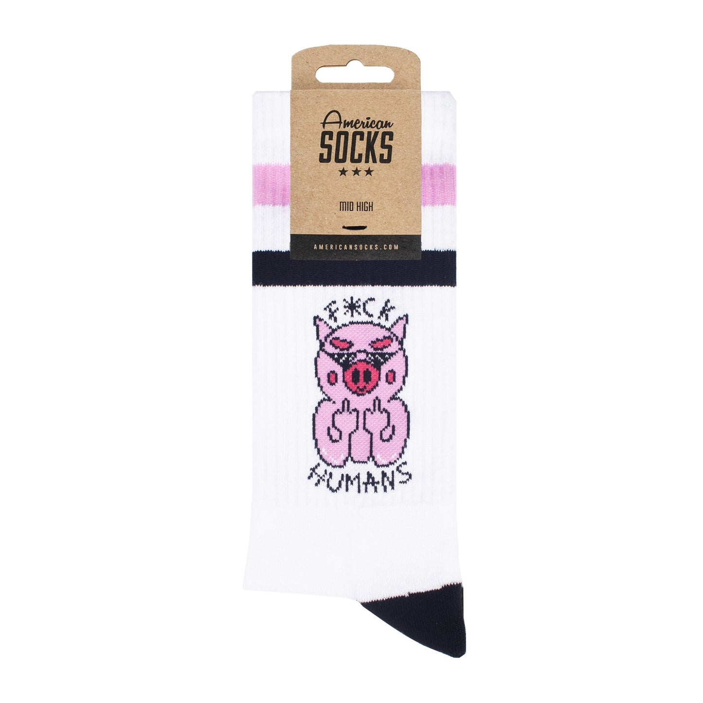 "F*ck Humans" Mid High Socks