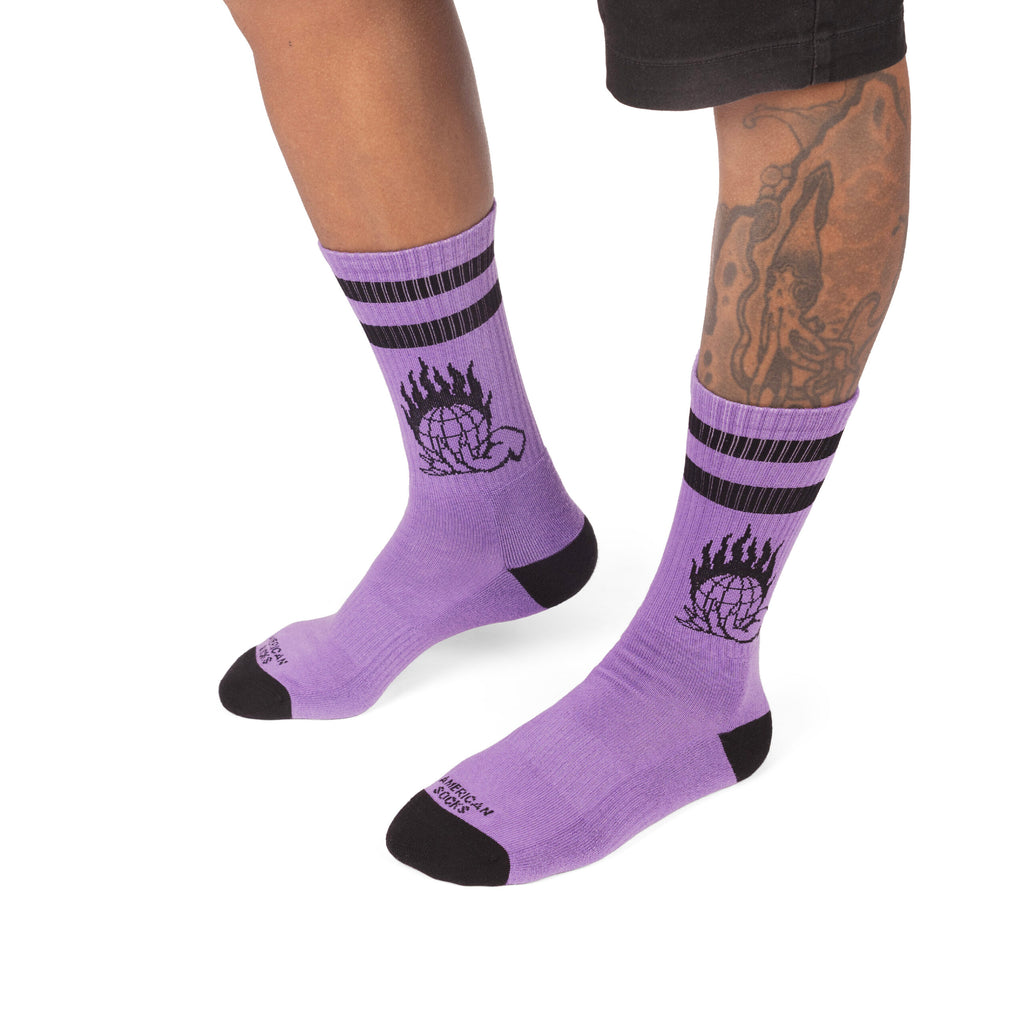 "Cataclysm" Mid High Socks