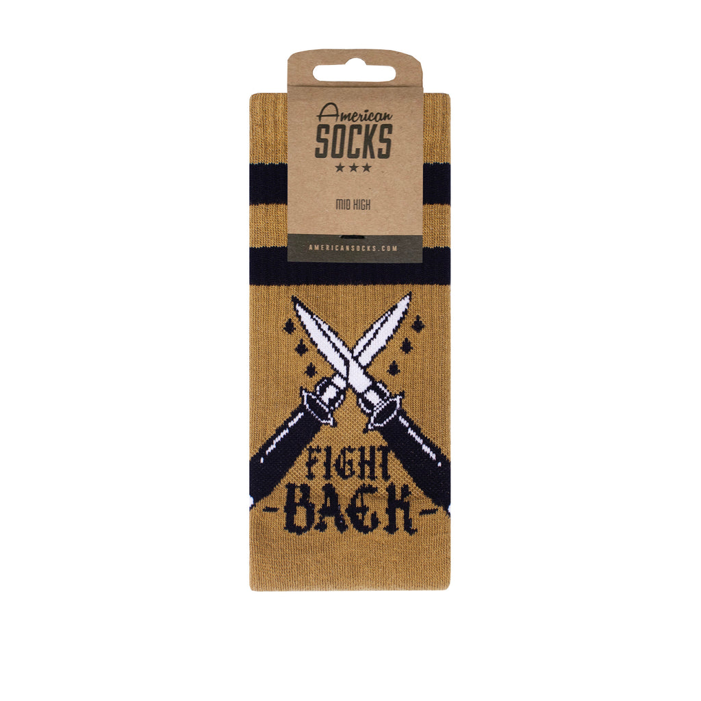 "Fight Back" Mid High Socks