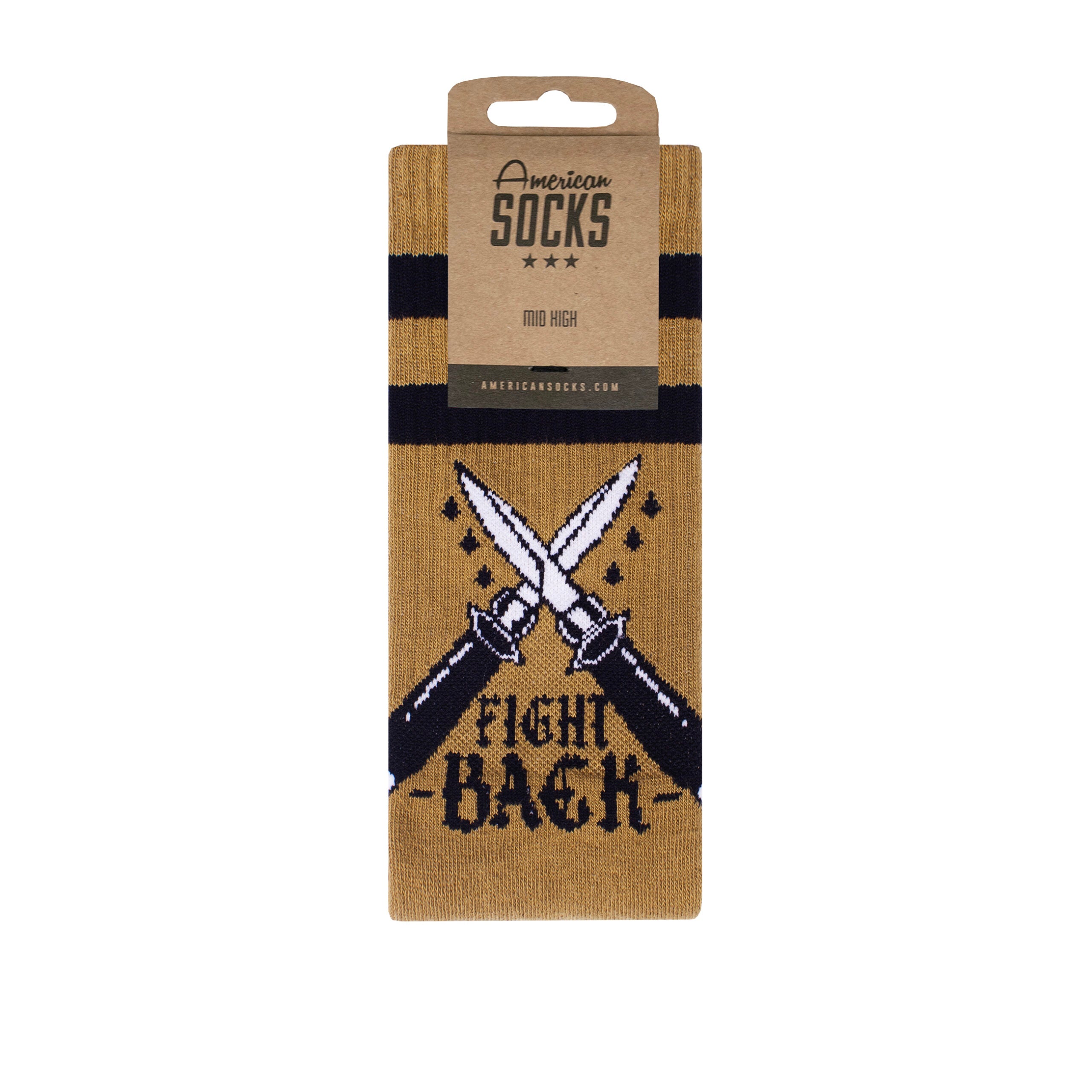 "Fight Back" Mid High Socks