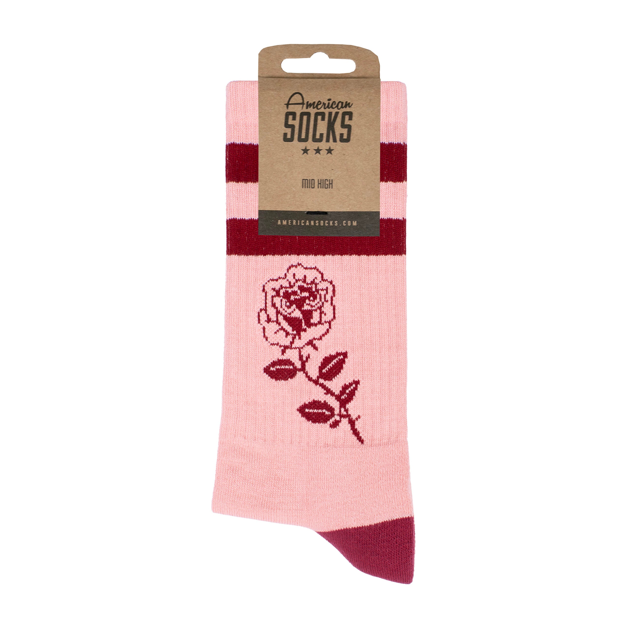 "Rose" Mid High Socks