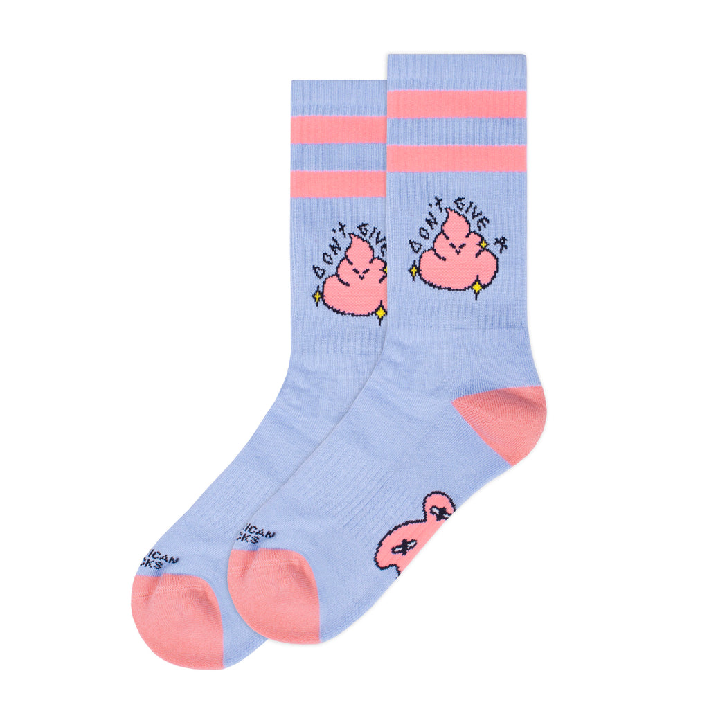 "Don't give a shit" Mid High Socks