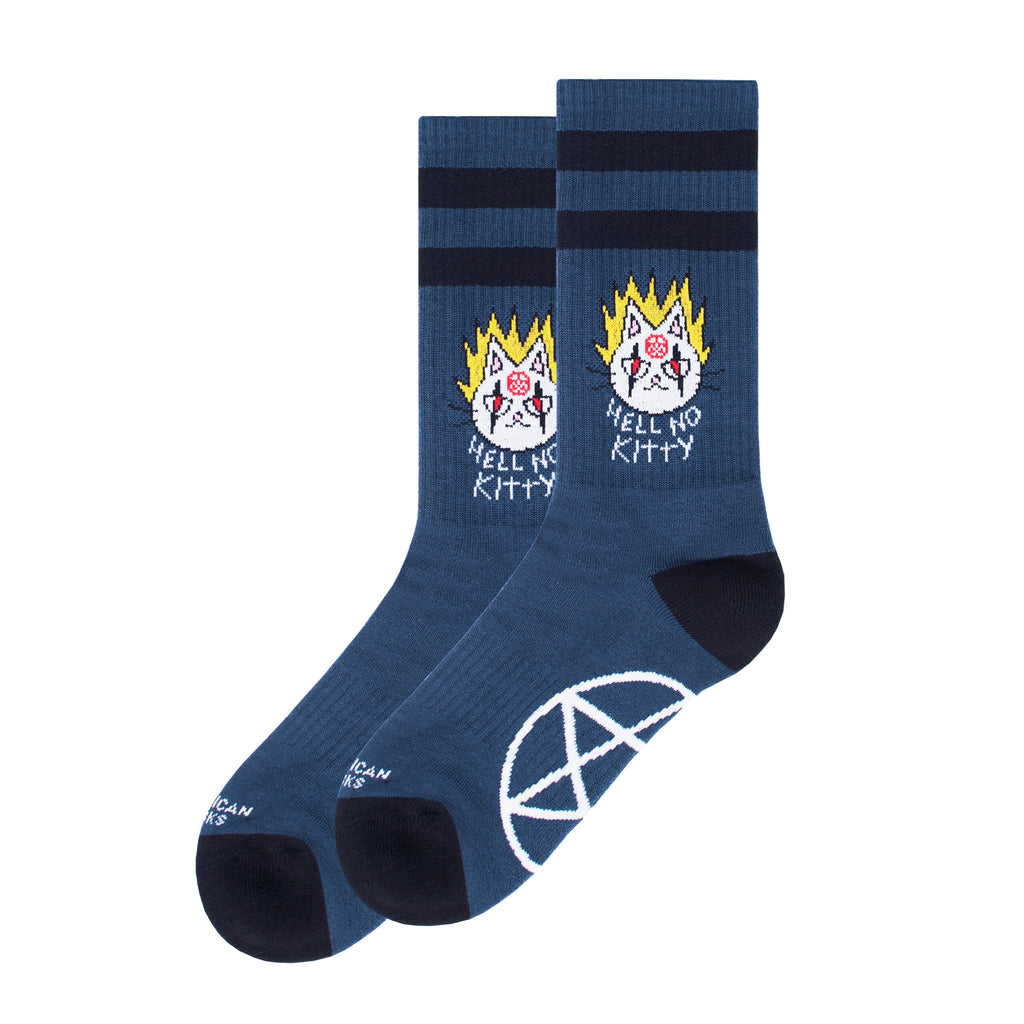 "Hell no Kitty" Mid High Socks