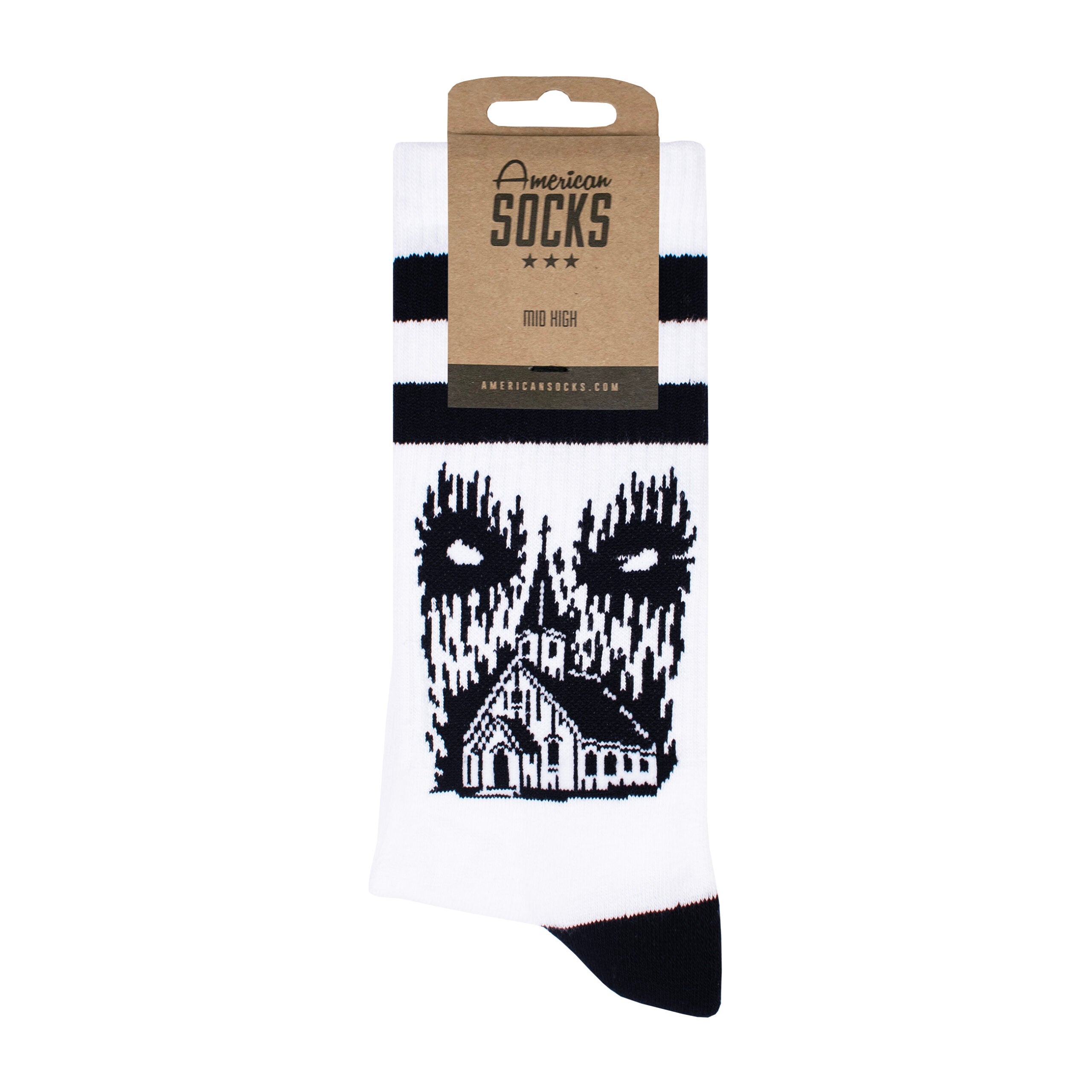 "Church of Doom" Mid High Socks