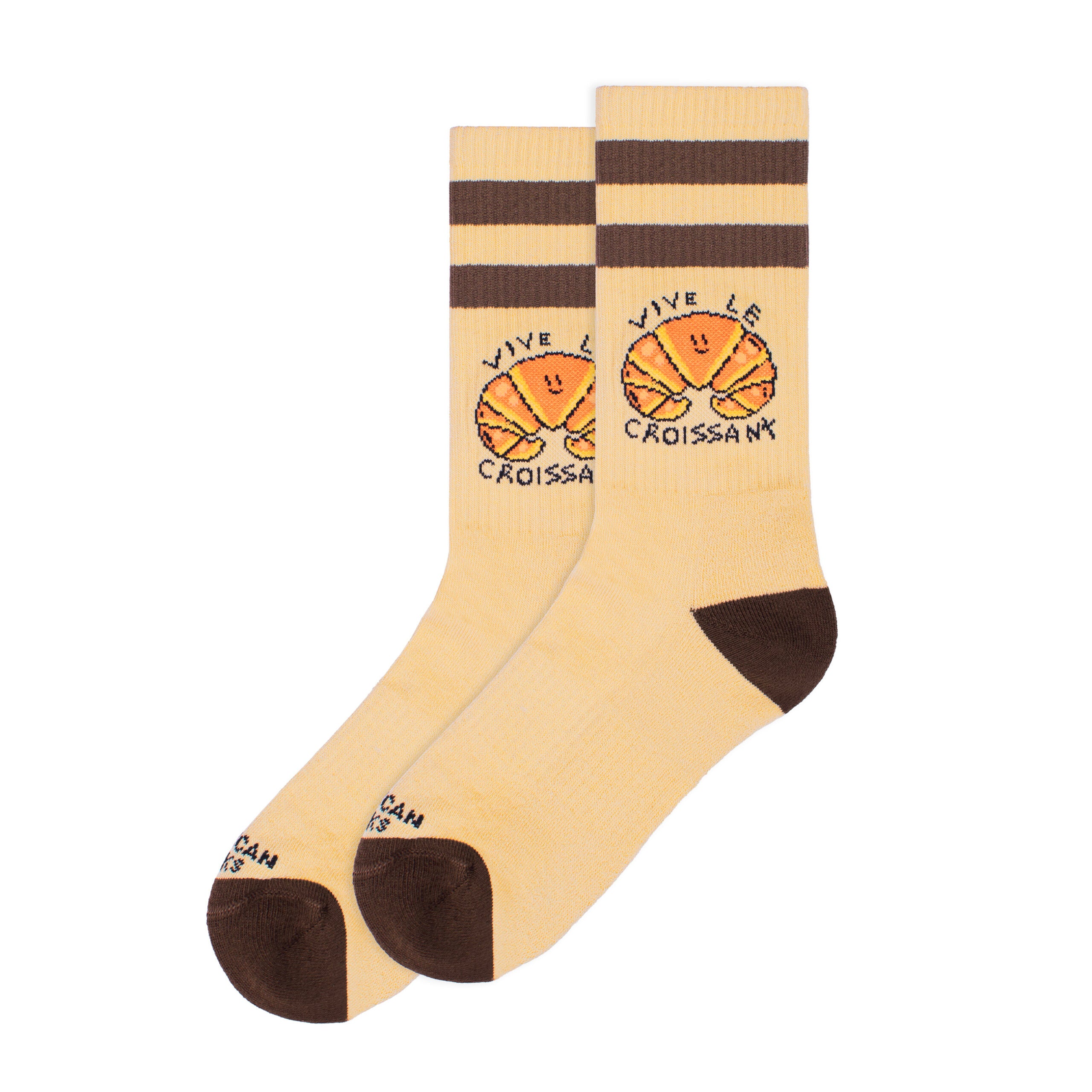 "Vive le Croissant" Mid High Socks