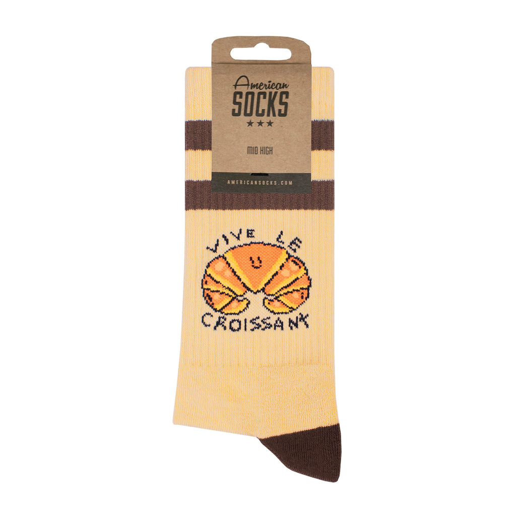 "Vive le Croissant" Mid High Socks