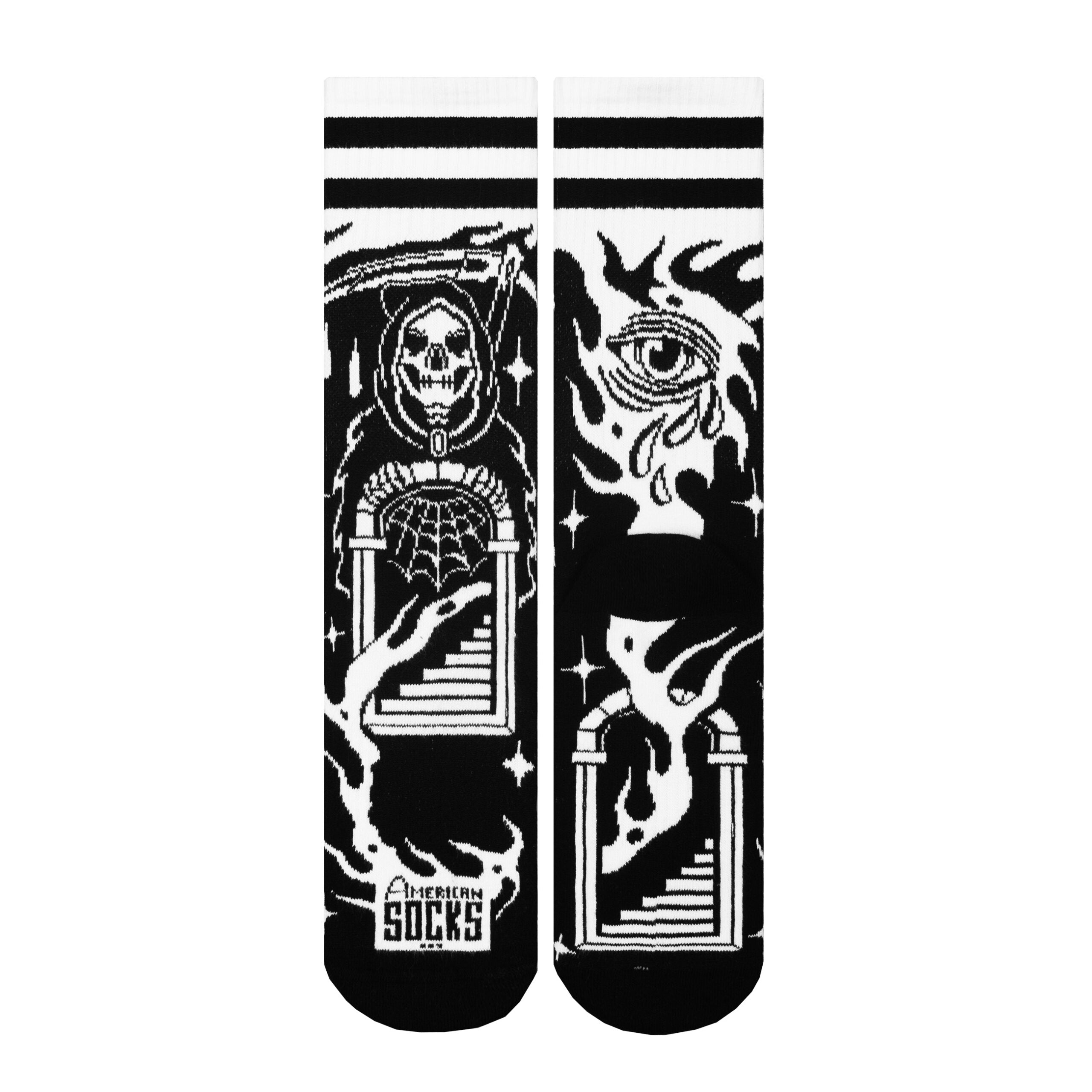"Death's Door" Mid High Socks