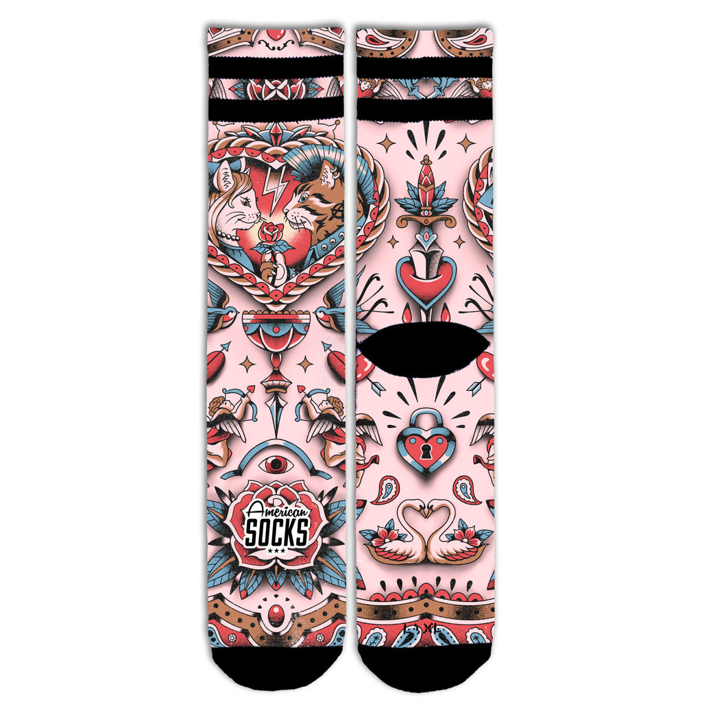 "Feline Hearts" Signature Socks