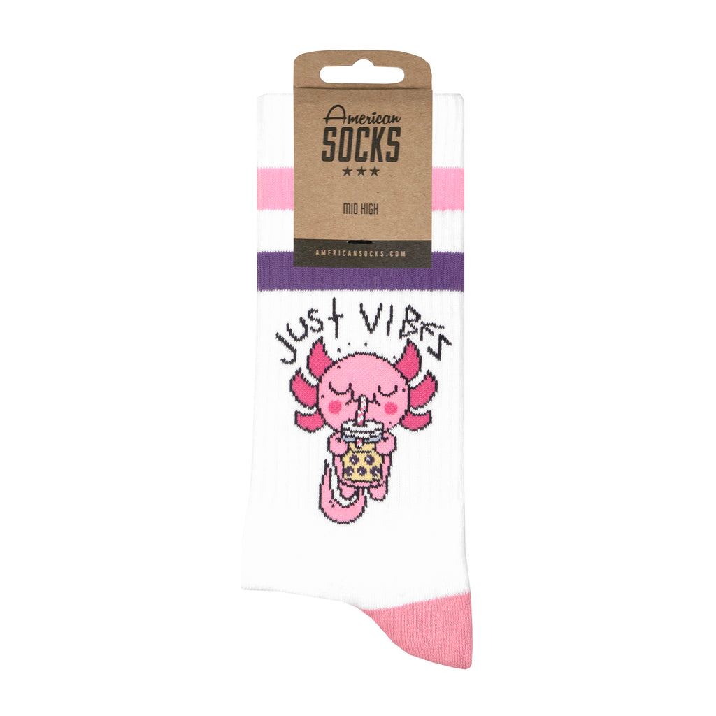 "Just Vibes" Mid High Socks