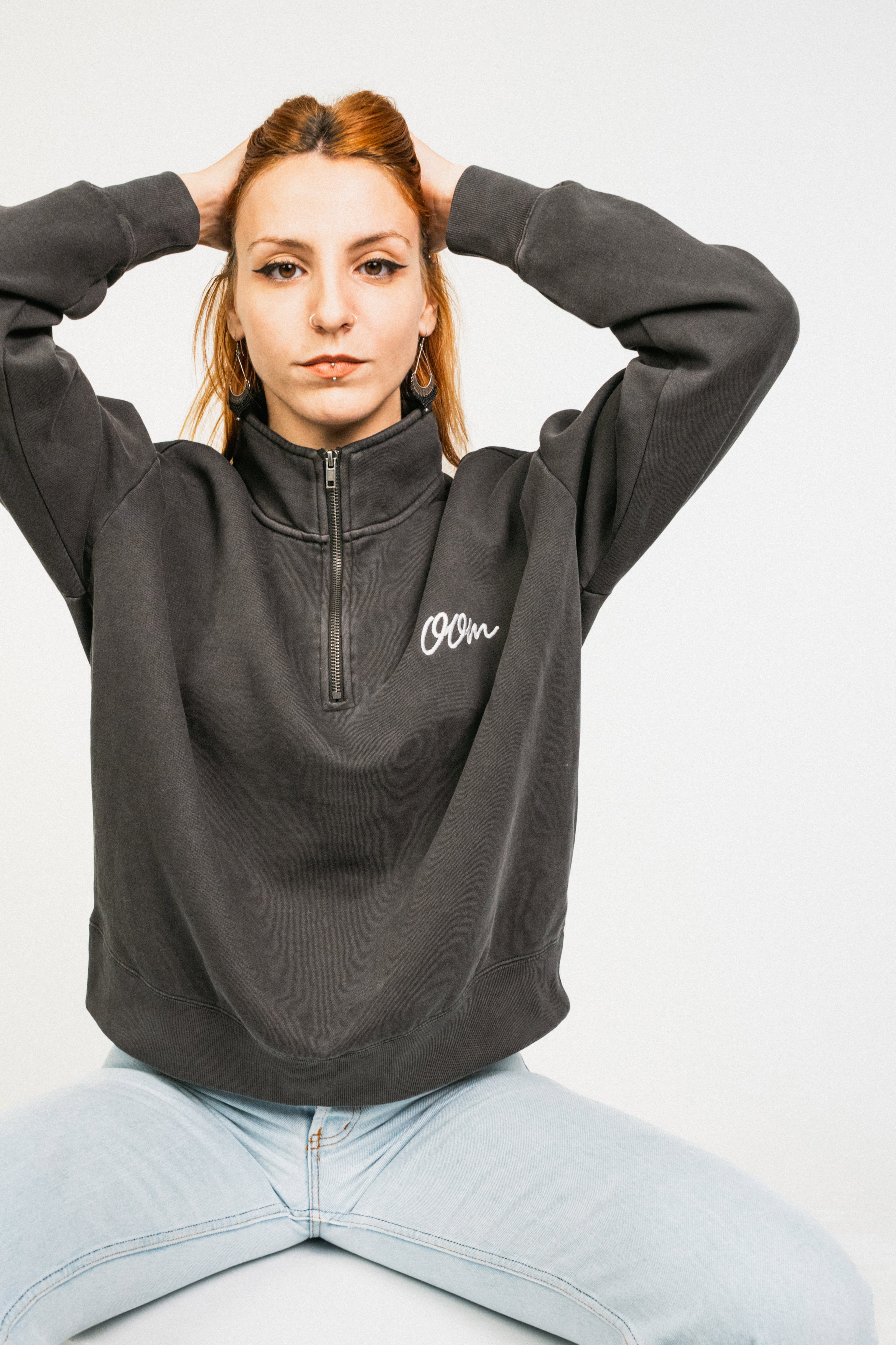 OOM Women's Relax Faded Half Zip