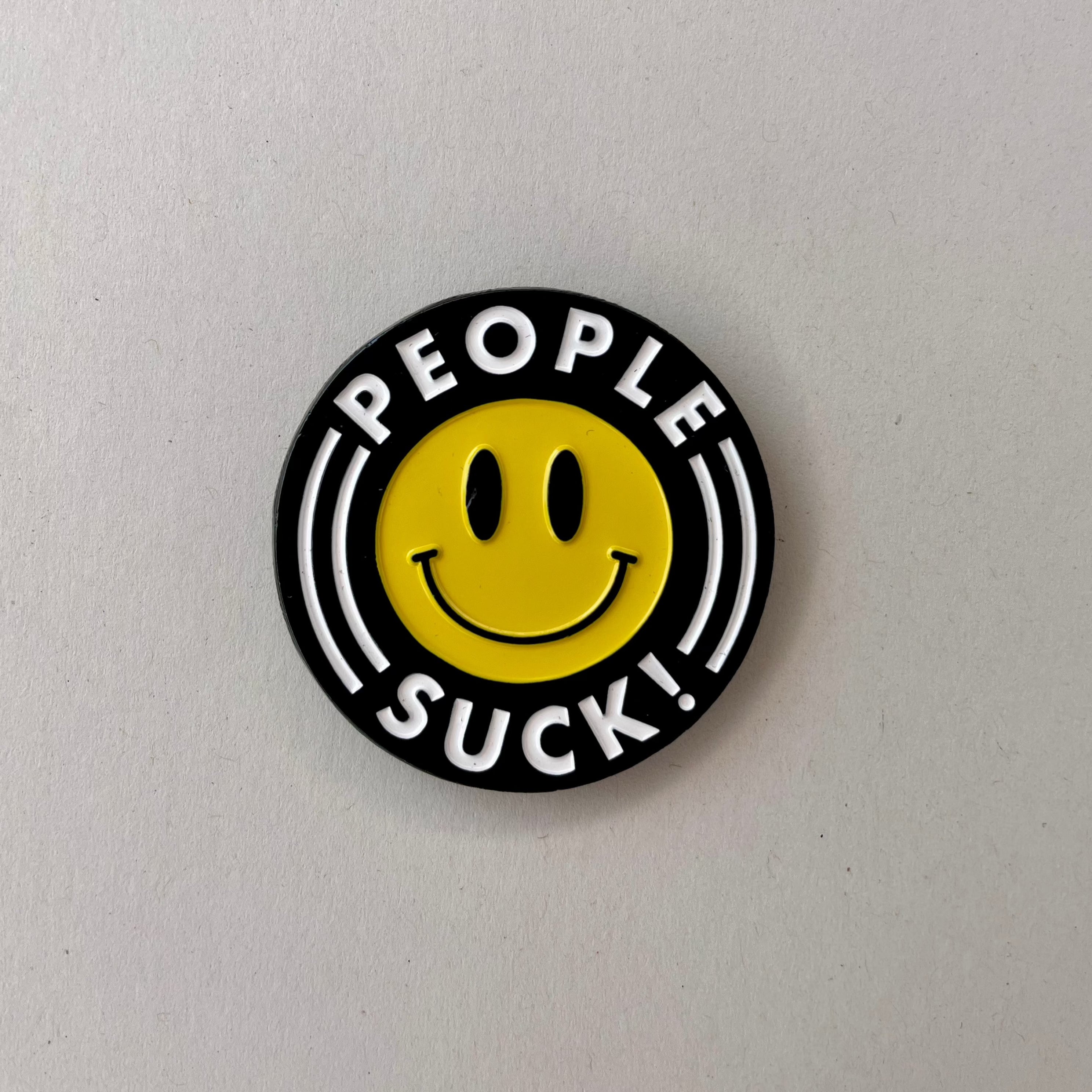 "People Suck" Enamel Pin