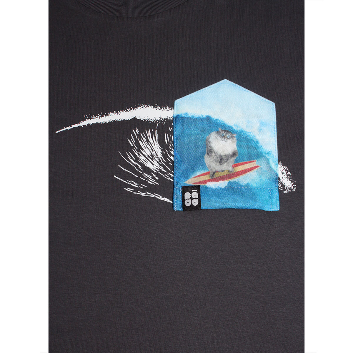 "Surfing Cat" T-Shirt by Faedd