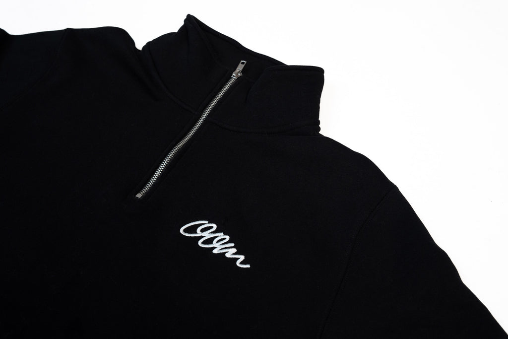 OOM Half Zip Crewneck (black)