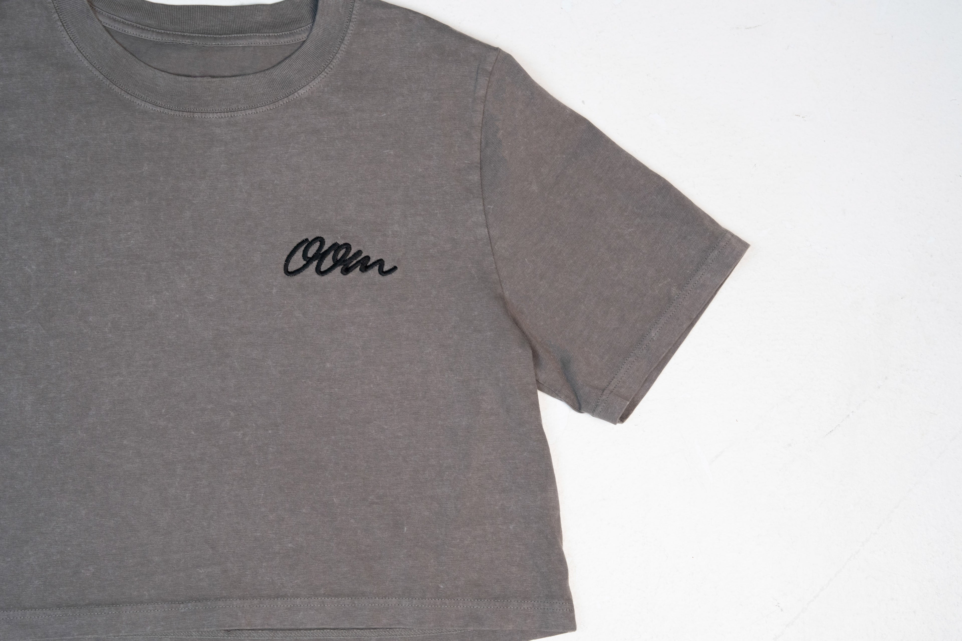 OOM Stone Wash Heavy Crop (Grey Stone)