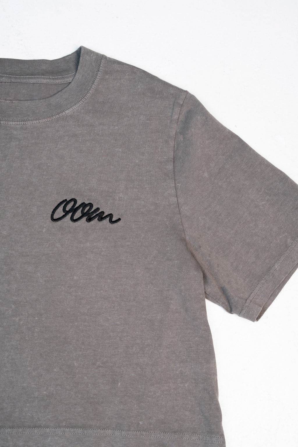 OOM Stone Wash Heavy Crop (Grey Stone)