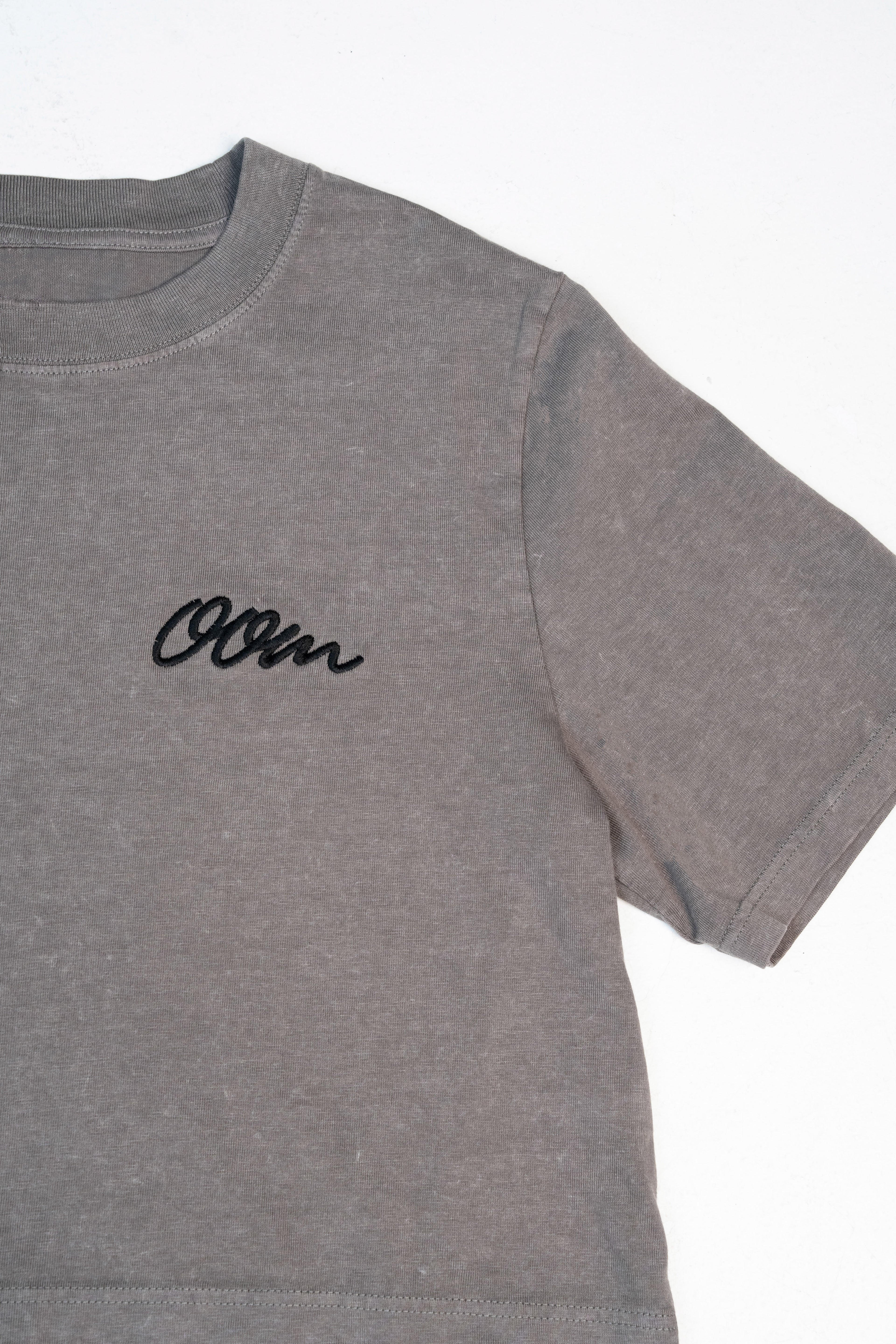 OOM Stone Wash Heavy Crop (Grey Stone)