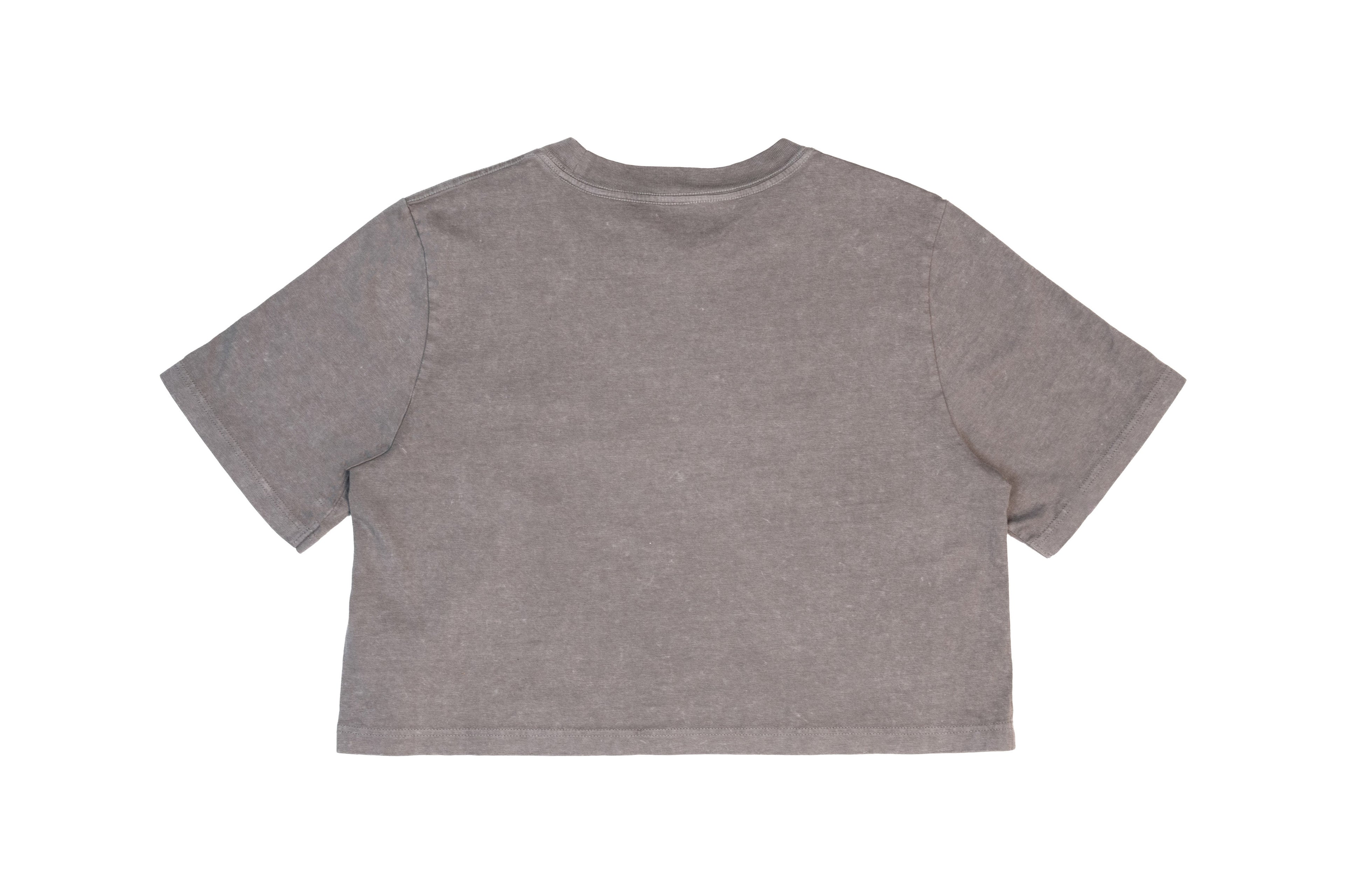 OOM Stone Wash Heavy Crop (Grey Stone)
