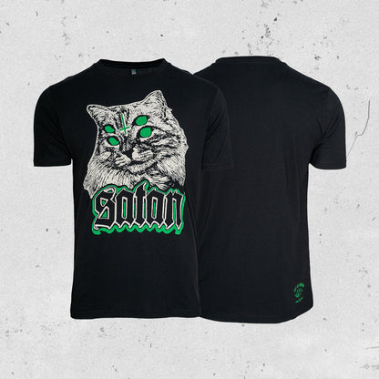 "Satancat" t-shirt (black-green)