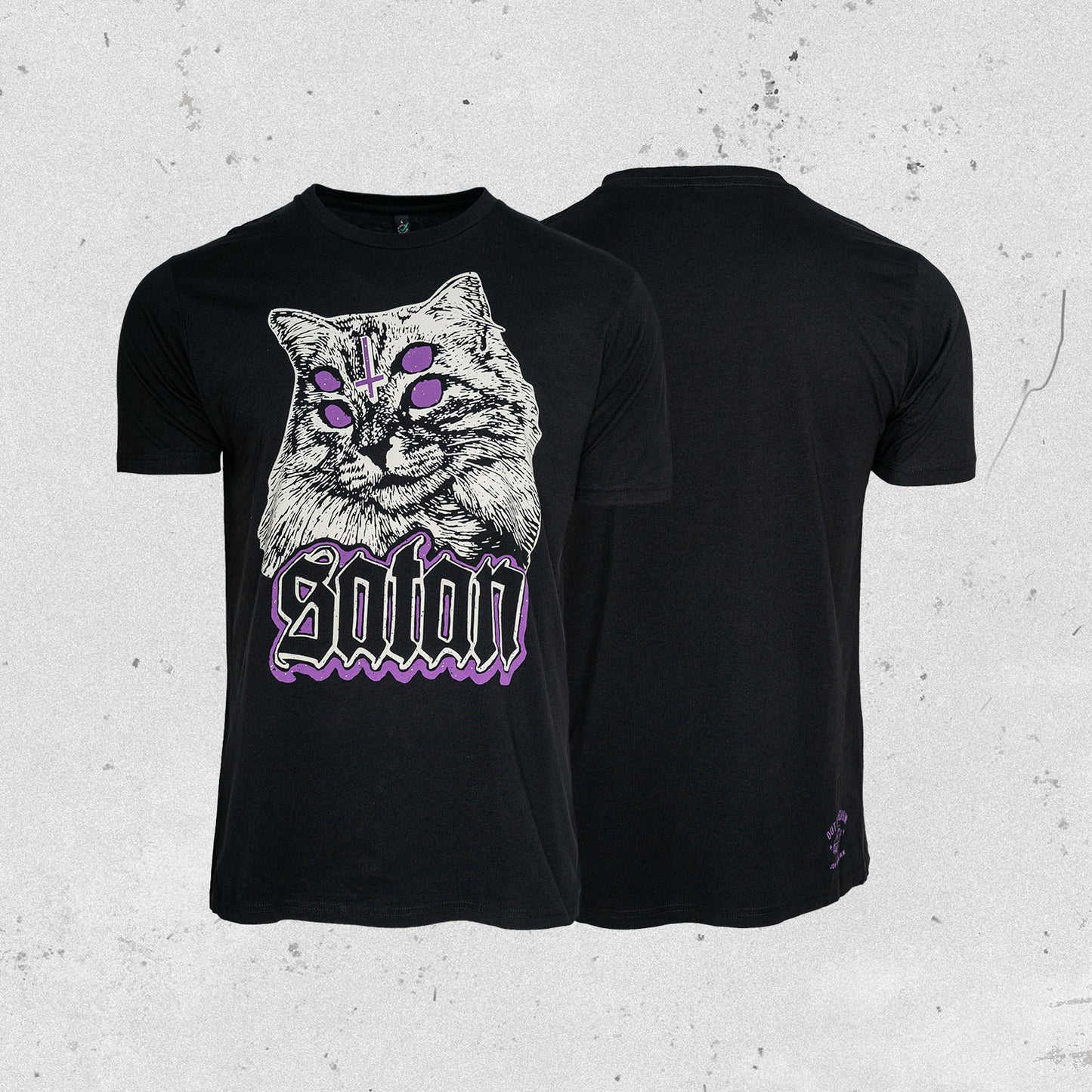 "Satancat" T-Shirt (black-purple)