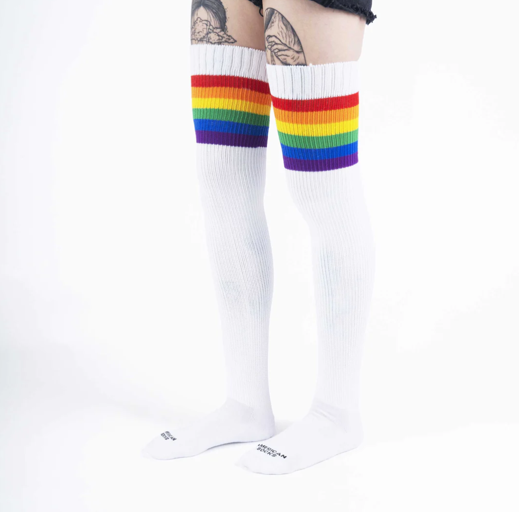 "Rainbow Pride" Ultra High Socks