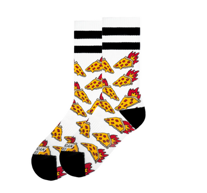 "Pizza Inferno" Mid High Socks