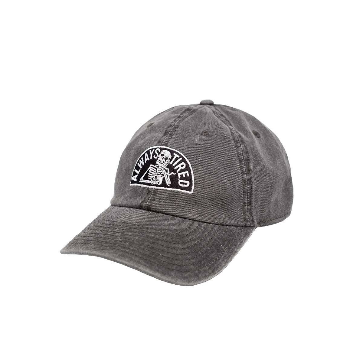 "Always Tired" Dad Cap (Acid Black)