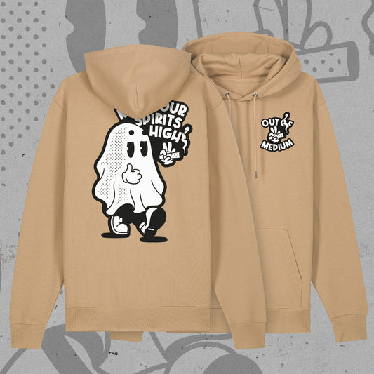 "Keep Your Spirits High" Hoodie (Latte)