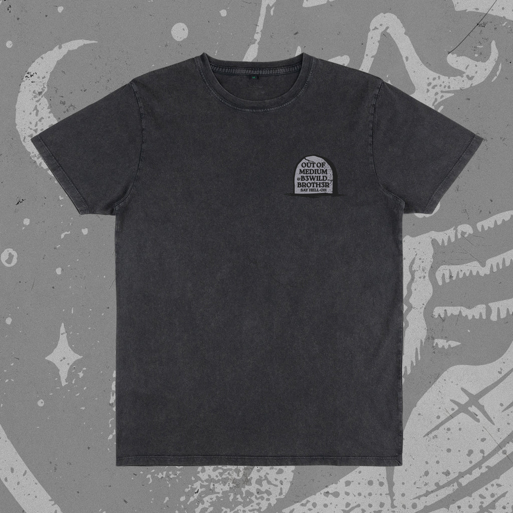 "Stress is the Real Killer" T-Shirt (Stone Wash Black)