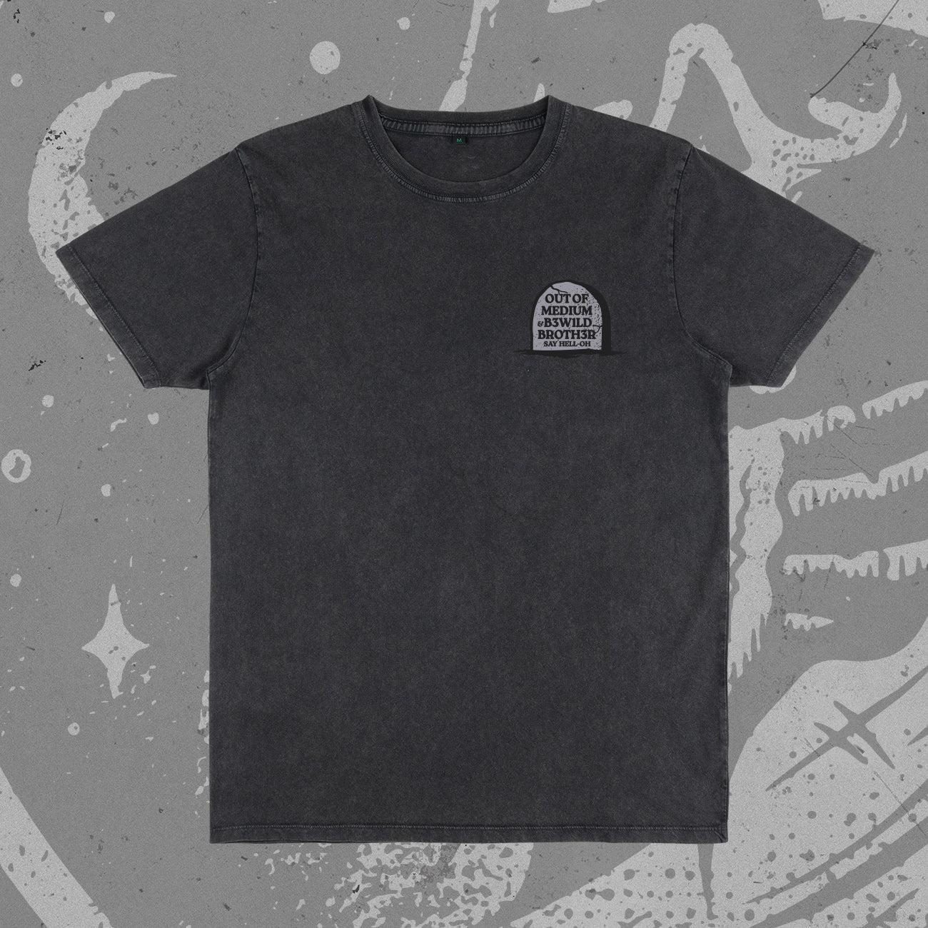 "Stress is the Real Killer" T-Shirt (Stone Wash Black)