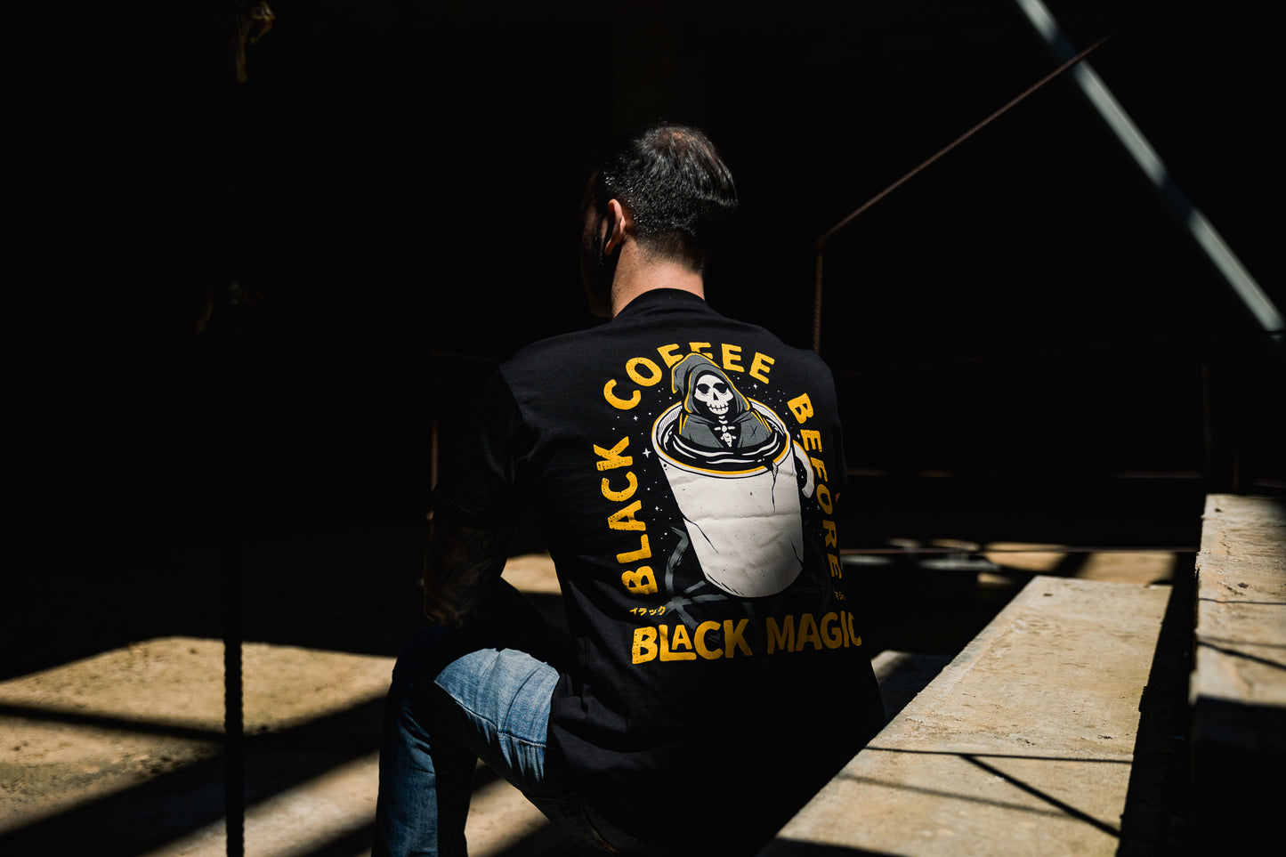 "Black Coffee before Black Magic" t-shirt