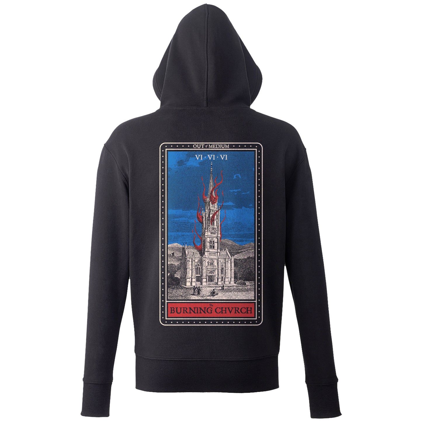 "The Burning Chvrch" Zip-hoodie