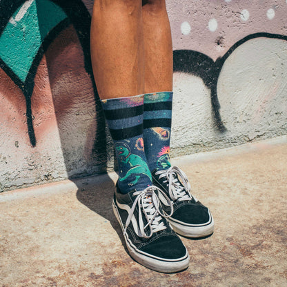 "Space Dino" Signature Socks