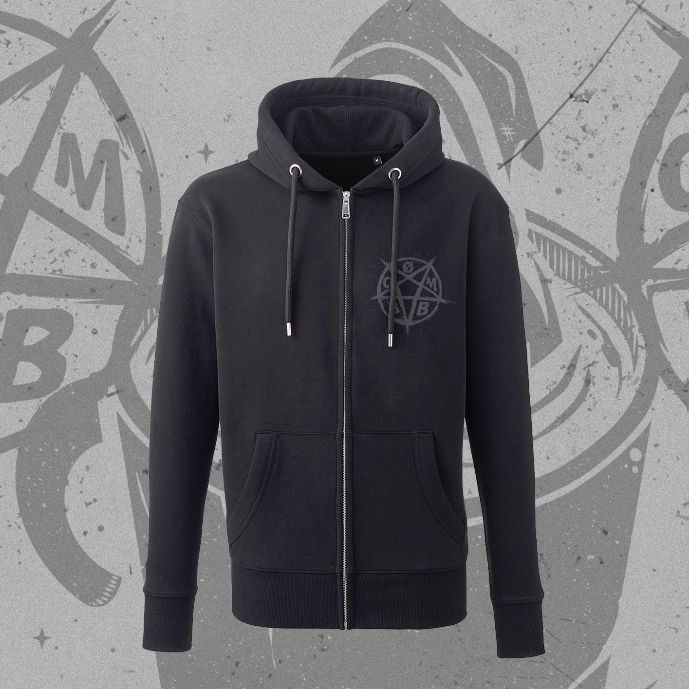 "Black Coffee before Black Magic" Zip-Hoodie