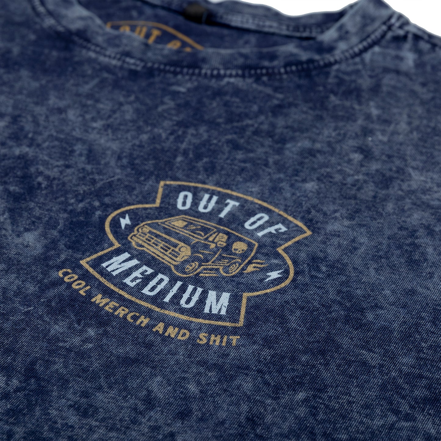 Logo T-Shirt (Indigo-White stonewashed)