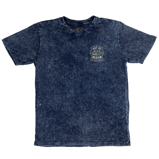 Logo T-Shirt (Indigo-White stonewashed)