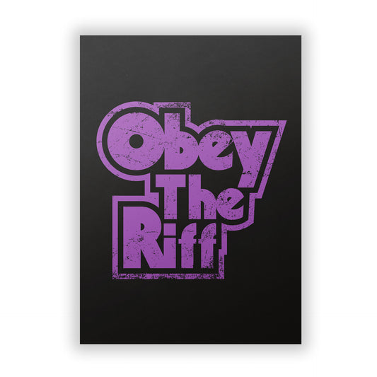 "Obey the Riff" Poster